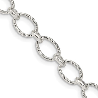 High-Quality 6.1mm Sterling Silver Rolo Chain - Stylish & Affordable Design