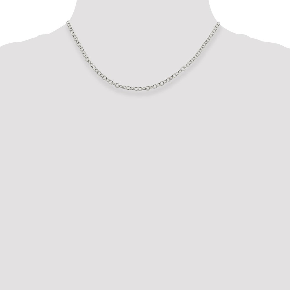 Buy Stylish 3.75mm Oval Link Cable Chain in High-Quality Sterling Silver