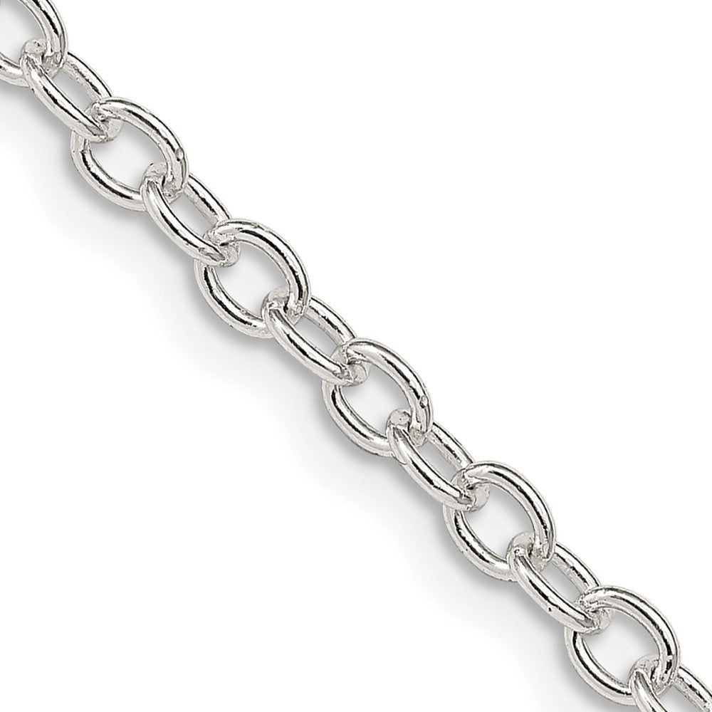Order Stylish 3.75mm Oval Link Cable Chain in Sterling Silver - Luxury Value