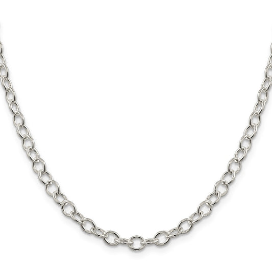 Exclusive 5.3mm Oval Cable Chain in Sterling Silver - Stylish & Affordable Value