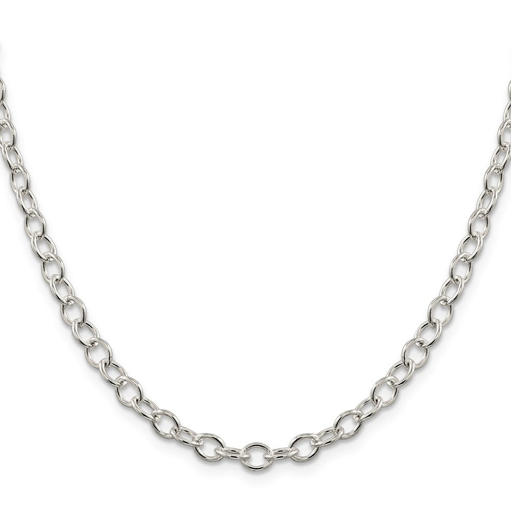 Buy 5.3mm Oval Cable Chain in Sterling Silver - Stylish & Affordable Jewelry