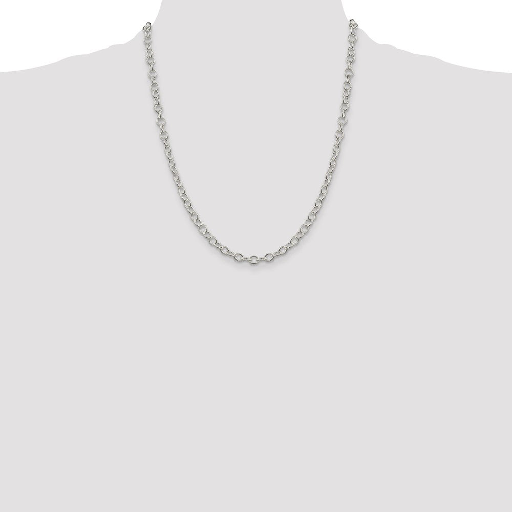 Buy 5.3mm Oval Cable Chain in Sterling Silver - Stylish & Affordable Jewelry