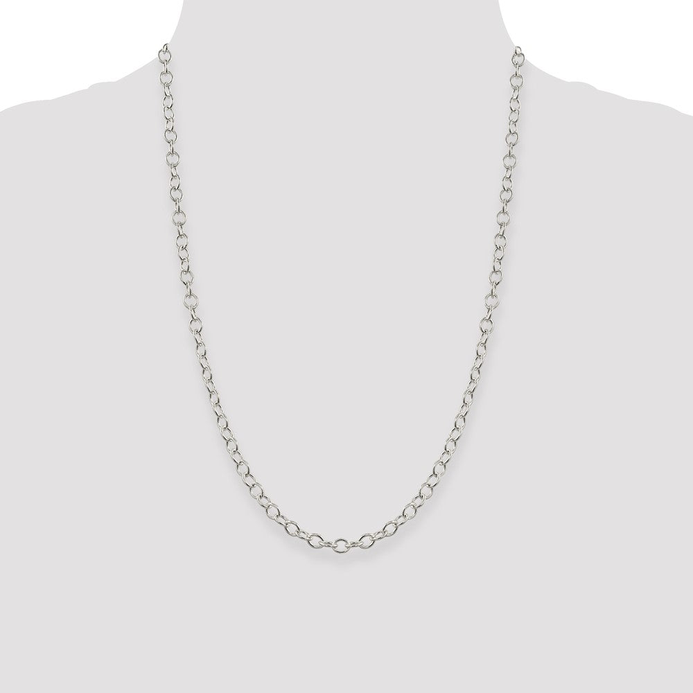 Buy 5.3mm Oval Cable Chain in High-Quality Sterling Silver - Stylish & Affordable!