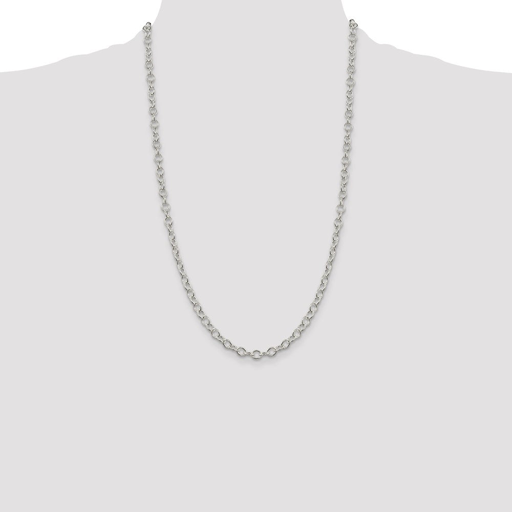 Buy Stylish 5.3mm Oval Cable Chain in Sterling Silver - Affordable Luxury!