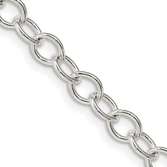 Buy 5.3mm Oval Cable Chain in Sterling Silver - Stylish & Affordable Jewelry