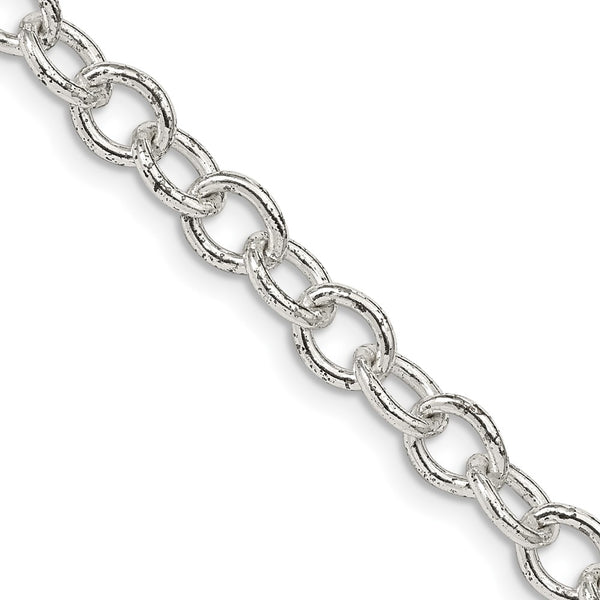 5.75mm Oval Link Cable Chain in Sterling Silver - Style GR1-1031523