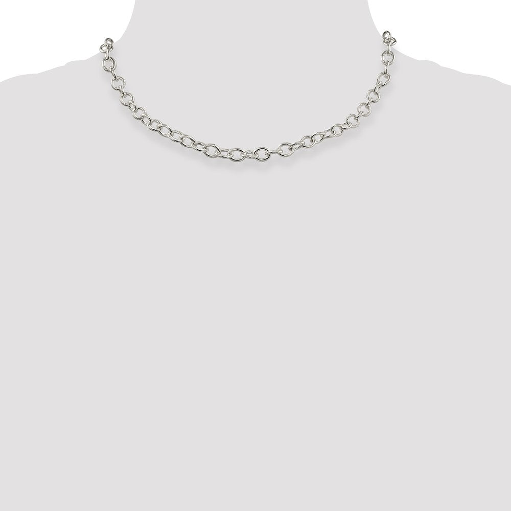 Buy Stylish 6.8mm Sterling Silver Oval Link Cable Chain - Luxury Value Piece