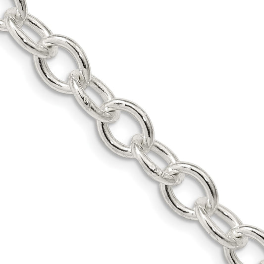 Buy Stylish 6.8mm Sterling Silver Oval Link Cable Chain - Luxury Quality