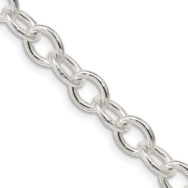 6.8mm Sterling Silver Oval Link Cable Chain - Style GR1-1031559