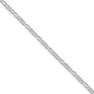 Buy Stylish 3mm Flat Figaro Chain - Rhodium-Plated Sterling Silver Value!-1