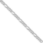 High-Quality Rhodium-Plated Sterling Silver 4.3mm Figaro Chain - Stylish Value!-8