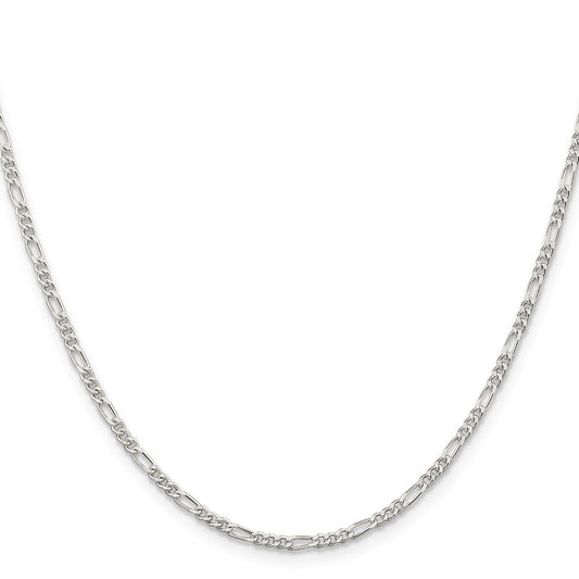 Buy Stylish 2.25mm Sterling Silver Figaro Chain - Exclusive Value Jewelry