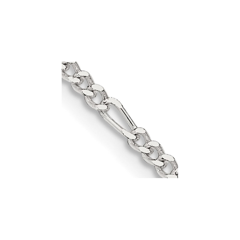 High-Quality 2.25mm Sterling Silver Figaro Chain - Stylish & Affordable Jewelry