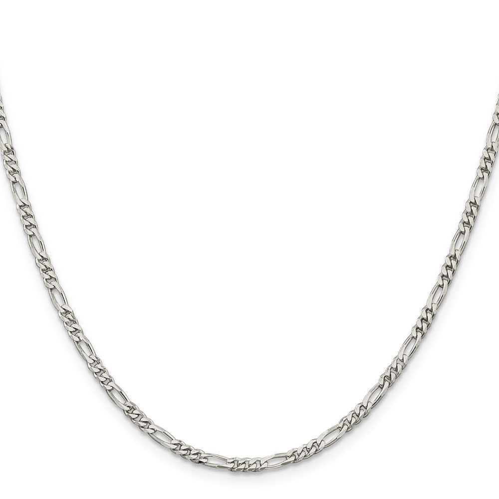 High-Quality 2.85mm Sterling Silver Figaro Chain - Stylish & Affordable Elegance