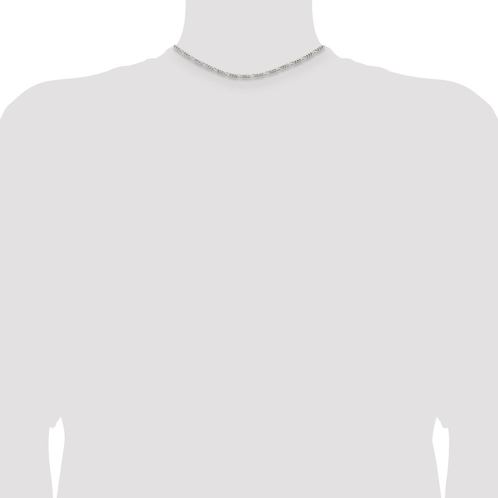 Buy Stylish 2.85mm Sterling Silver Figaro Chain - Exclusive Value Offer