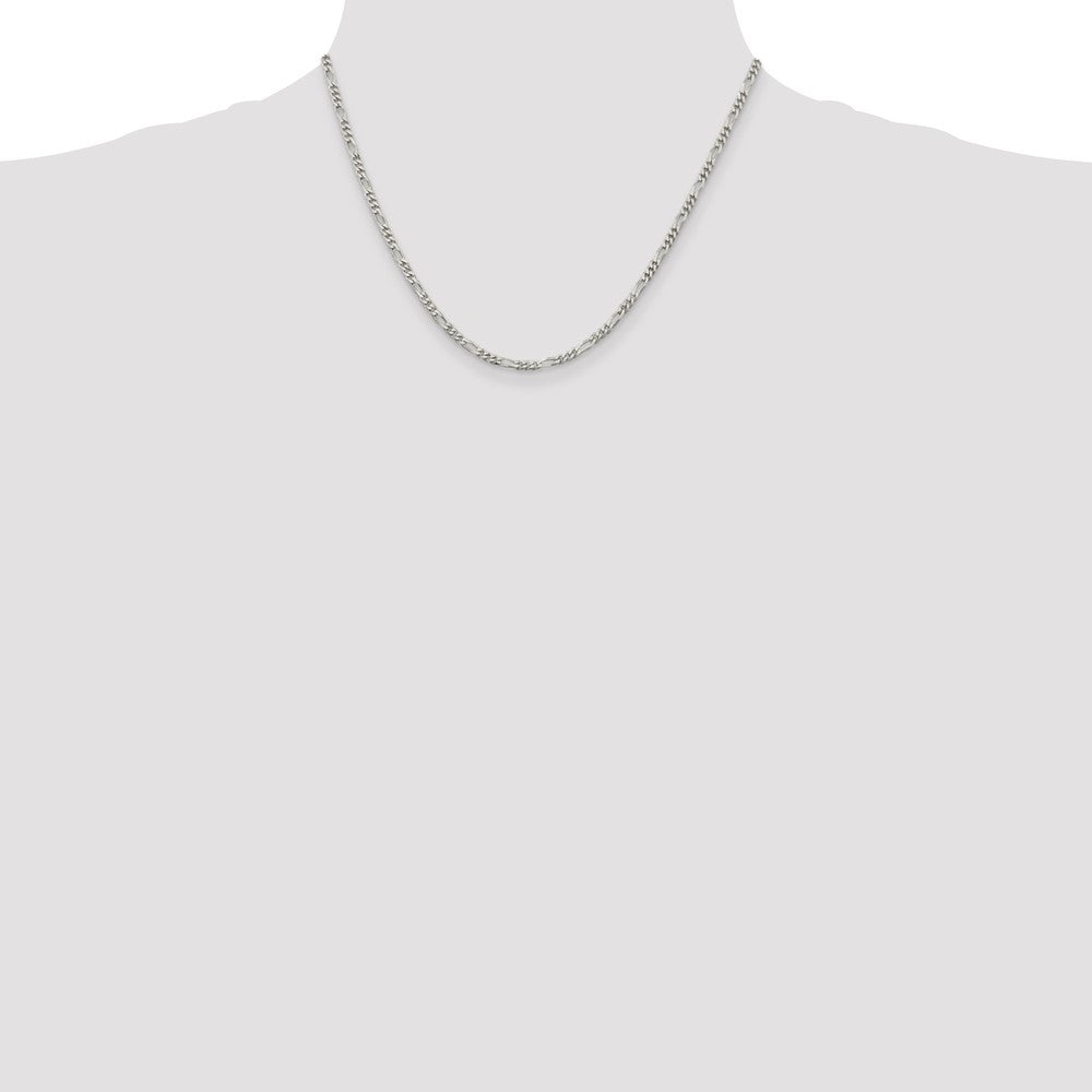 Buy 2.85mm Sterling Silver Figaro Chain | Stylish & Affordable Jewelry