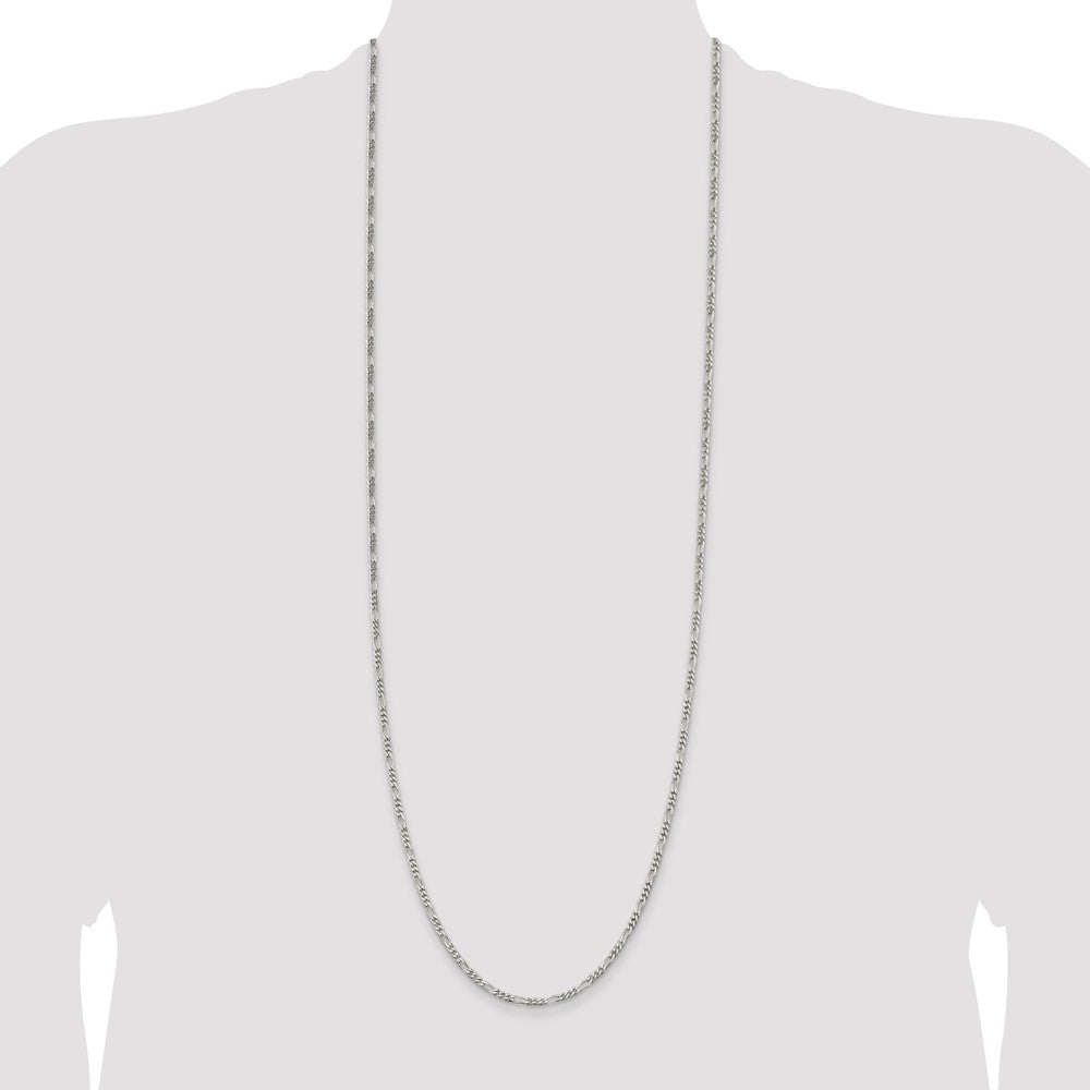 Buy Stylish 2.85mm Sterling Silver Figaro Chain - Affordable Luxury Jewelry