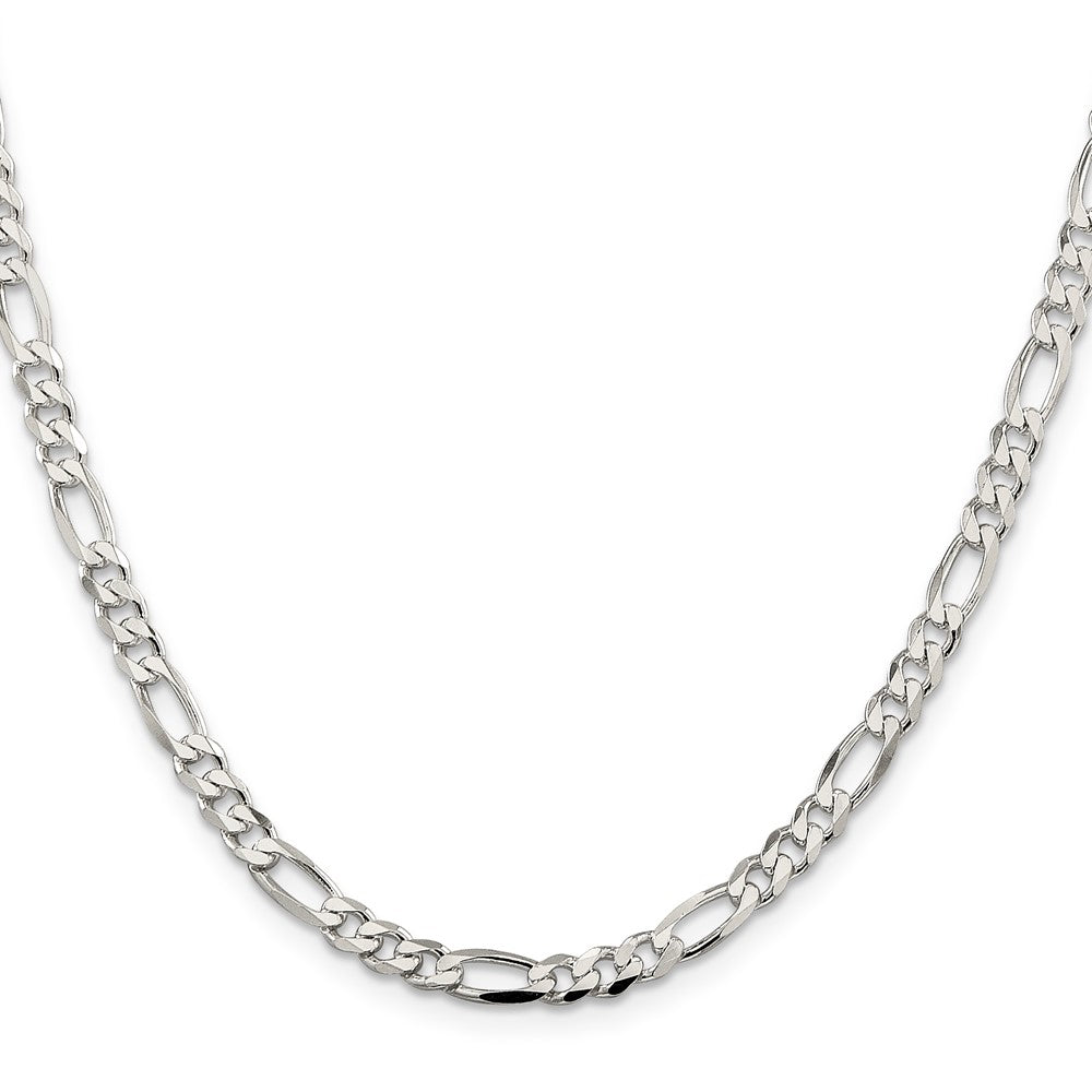High-Quality 4.5mm Sterling Silver Figaro Chain - Stylish & Affordable Value