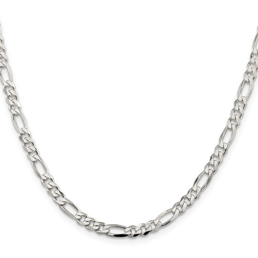 High-Quality 4.5mm Sterling Silver Figaro Chain | Stylish & Affordable Jewelry