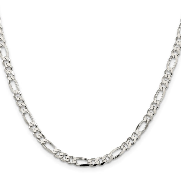 4.5mm Sterling Silver Figaro Chain - Style GR1-1032622