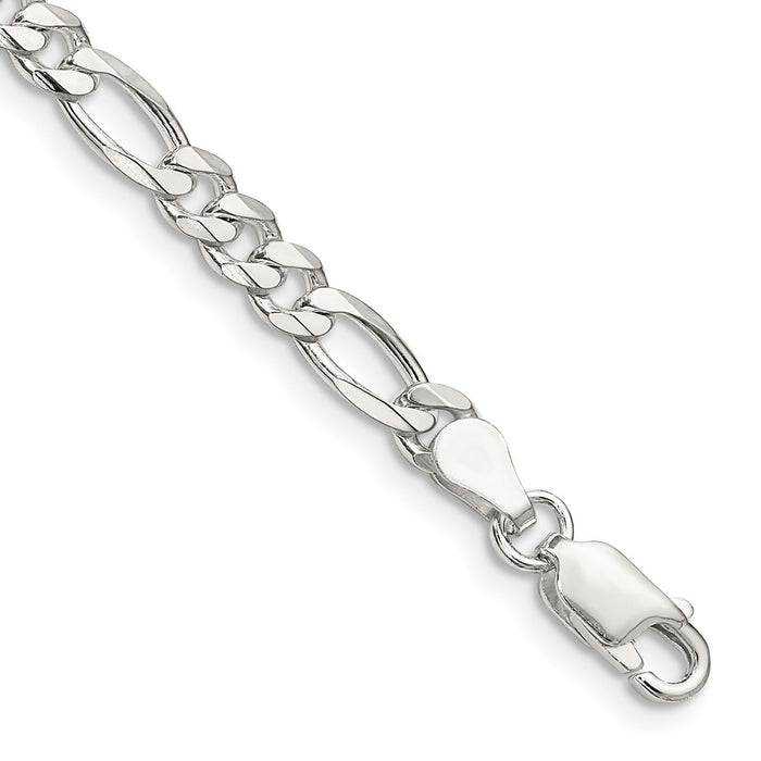 Buy Stylish 4.5mm Sterling Silver Figaro Chain - Affordable Luxury Jewelry-1