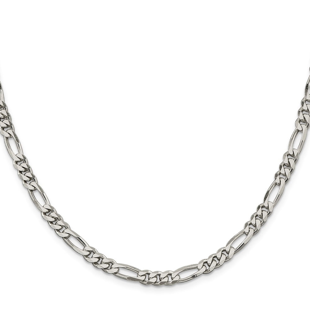 High-Quality 5.5mm Sterling Silver Figaro Chain | Stylish & Affordable Price!