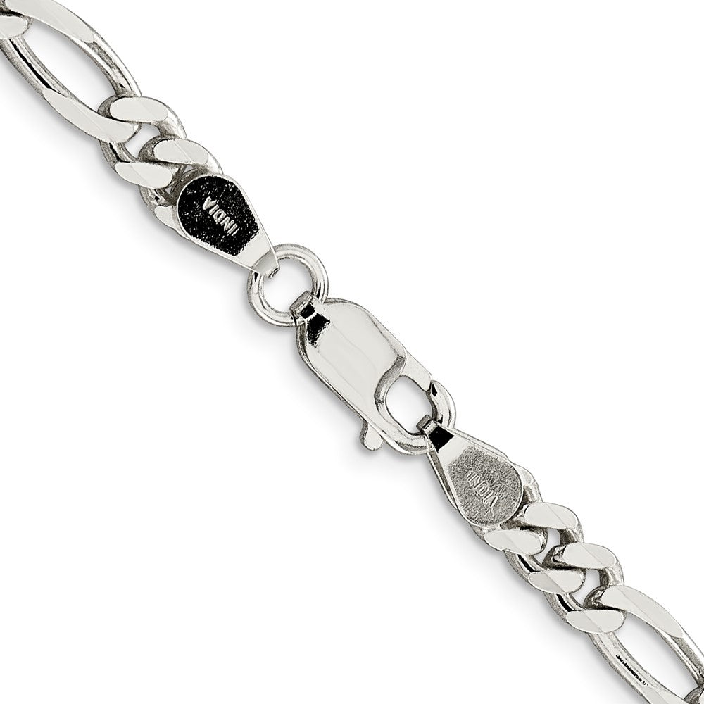 High-Quality 5.5mm Sterling Silver Figaro Chain - Stylish & Affordable Jewelry