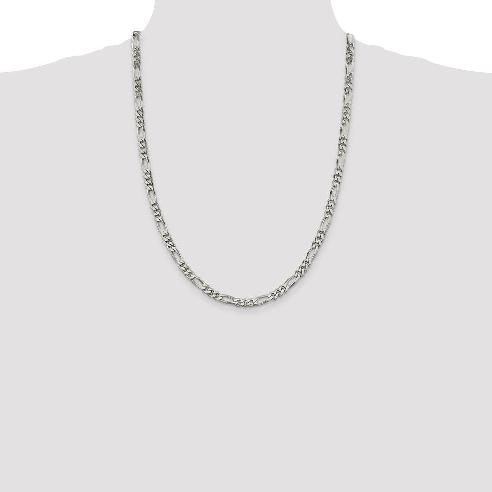 Exclusive 5.5mm Sterling Silver Figaro Chain - Stylish, Affordable Jewelry