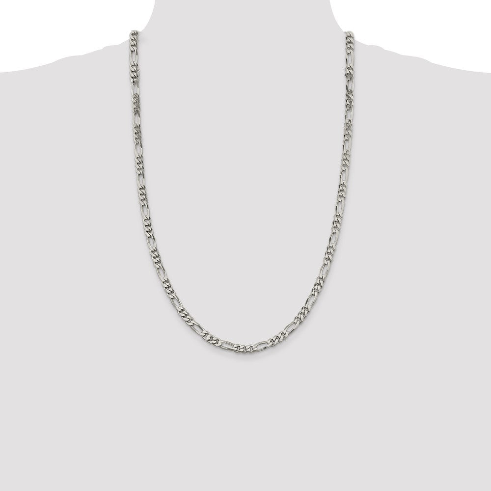 Buy Stylish 5.5mm Sterling Silver Figaro Chain - Affordable Luxury Jewelry