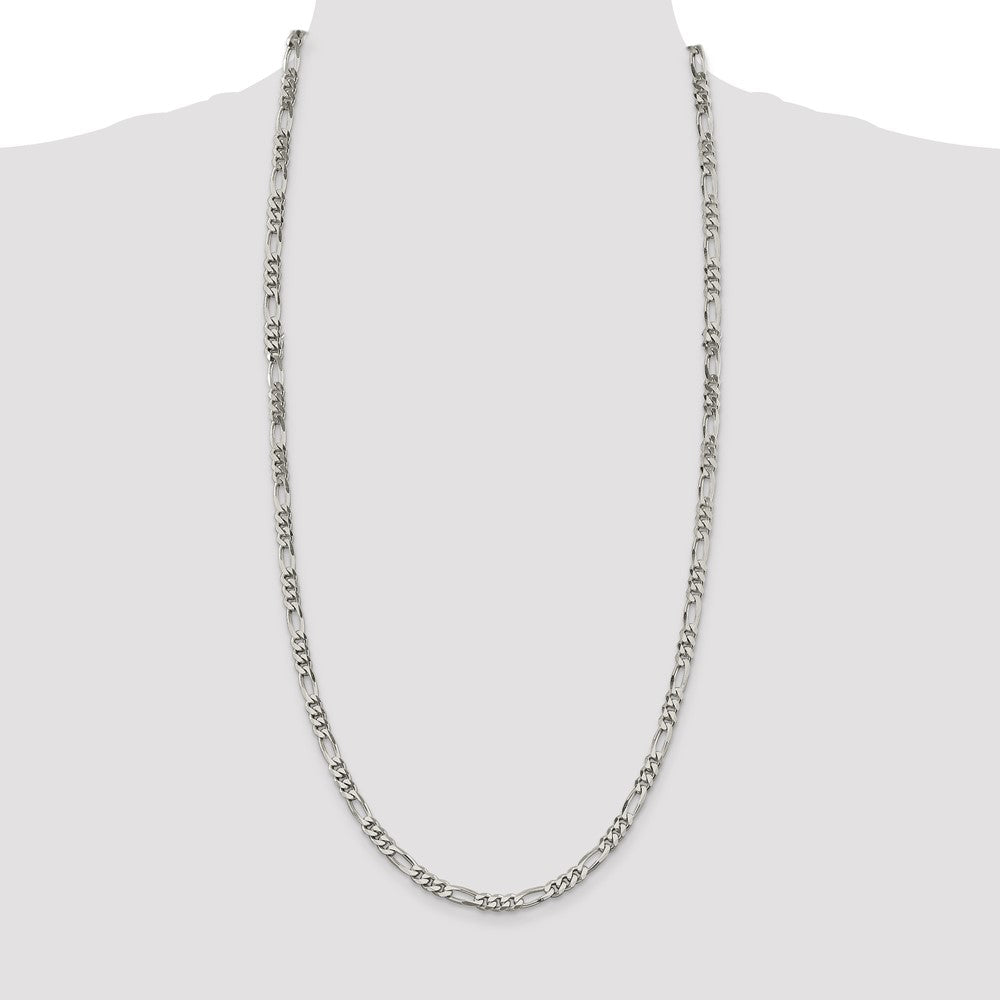 Buy Stylish 5.5mm Sterling Silver Figaro Chain - Affordable Luxury Accessory