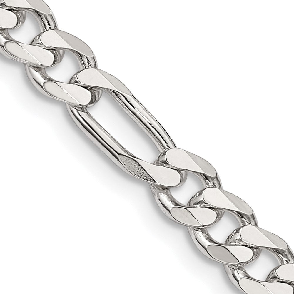 High-Quality 5.5mm Sterling Silver Figaro Chain | Stylish & Affordable Price!