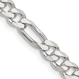 High-Quality 5.5mm Sterling Silver Figaro Chain - Stylish & Affordable Price