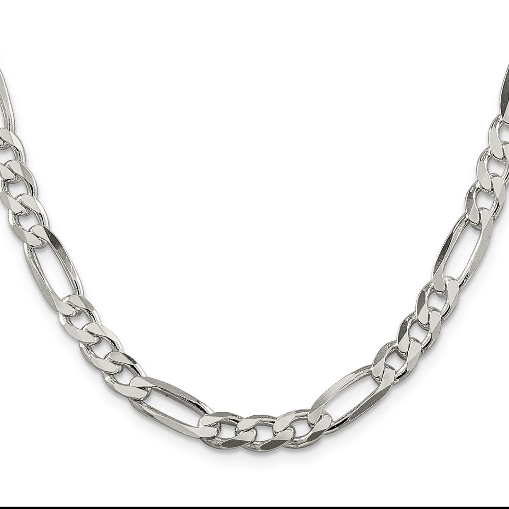 Exclusive 6.75mm Sterling Silver Figaro Link Chain - Affordable Luxury Jewelry