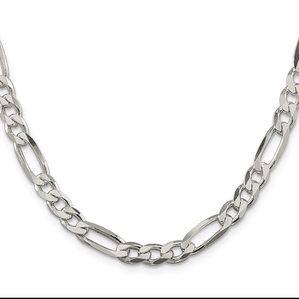 6.75mm Sterling Silver Figaro Link Chain - Style GR1-1032830
