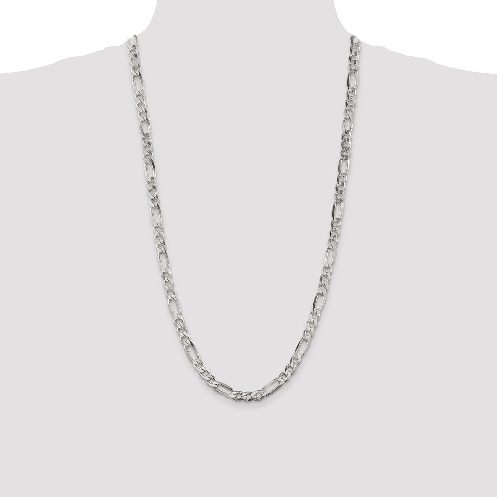 Buy Stylish 6.75mm Sterling Silver Figaro Chain - Affordable Luxury Jewelry