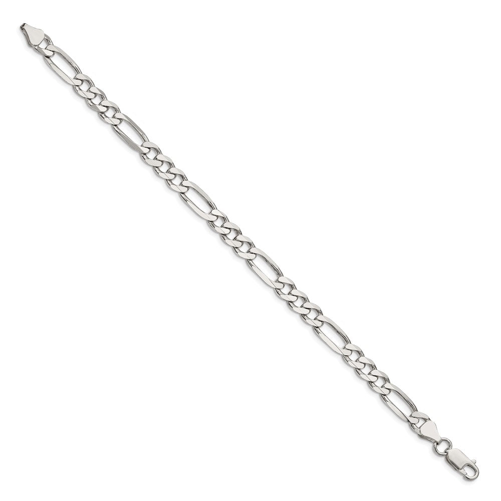 Buy Stylish 6.75mm Sterling Silver Figaro Link Chain - High-Quality Value!
