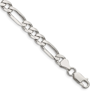 Buy Stylish 6.75mm Sterling Silver Figaro Link Chain - Durable & Affordable!