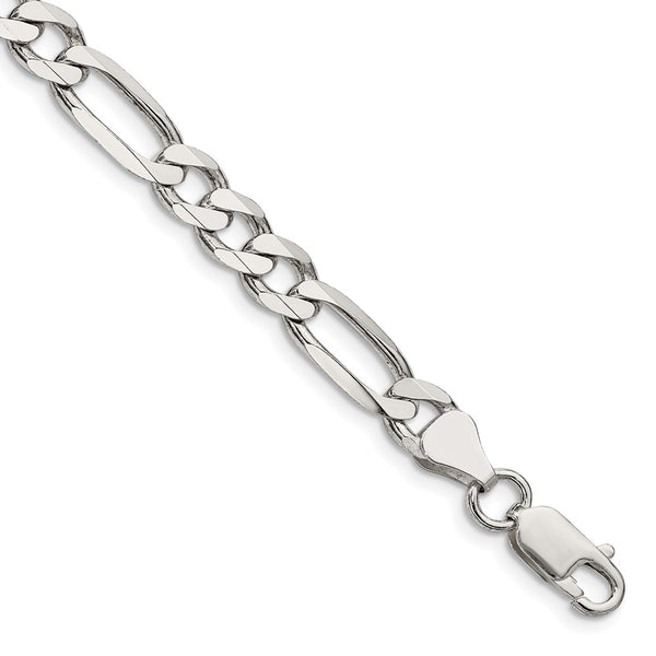 6.75mm Sterling Silver Figaro Link Chain - Style GR1-1030306