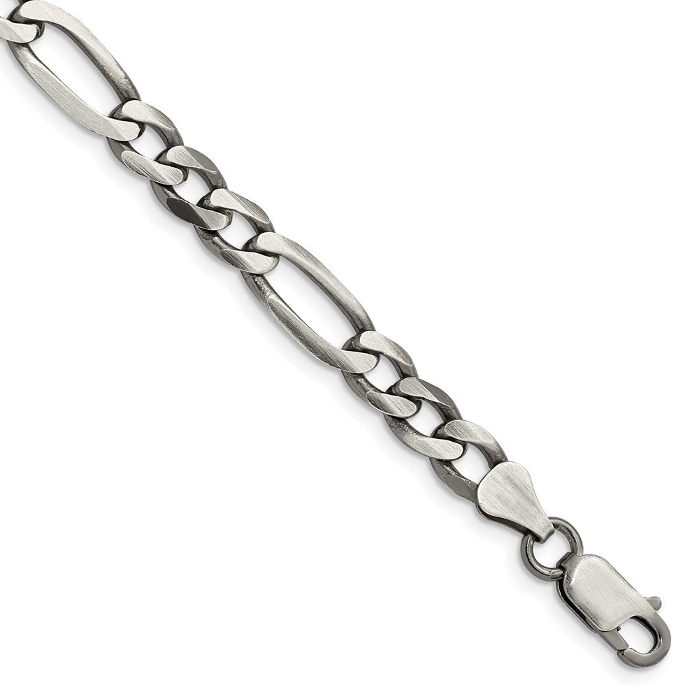 Buy Stylish Antiqued Sterling Silver 6.5mm Figaro Chain | Affordable Luxury