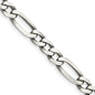 High-Quality 6.5mm Antiqued Sterling Silver Figaro Chain - Stylish Value!-4