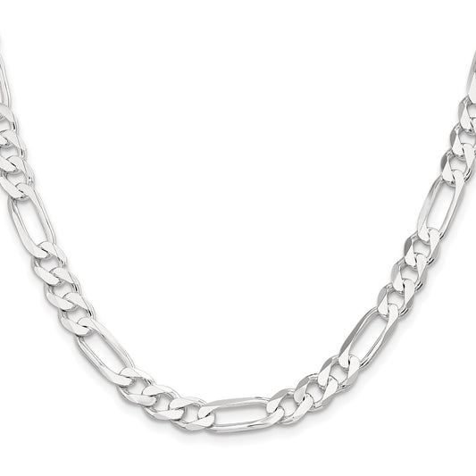 Exclusive 7.5mm Sterling Silver Figaro Chain - Stylish & Affordable Price