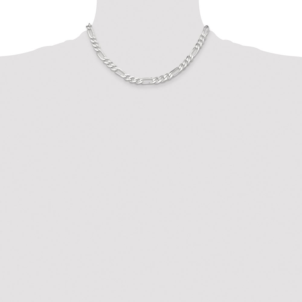 Buy Stylish 7.5mm Sterling Silver Figaro Chain - Luxury Value for You!