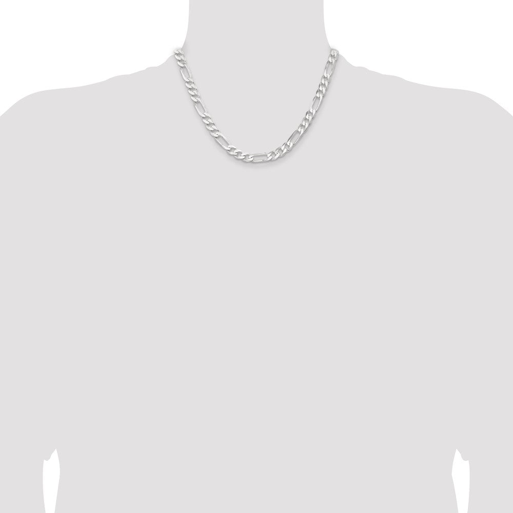 Buy Stylish 7.5mm Sterling Silver Figaro Chain | Affordable Luxury Jewelry