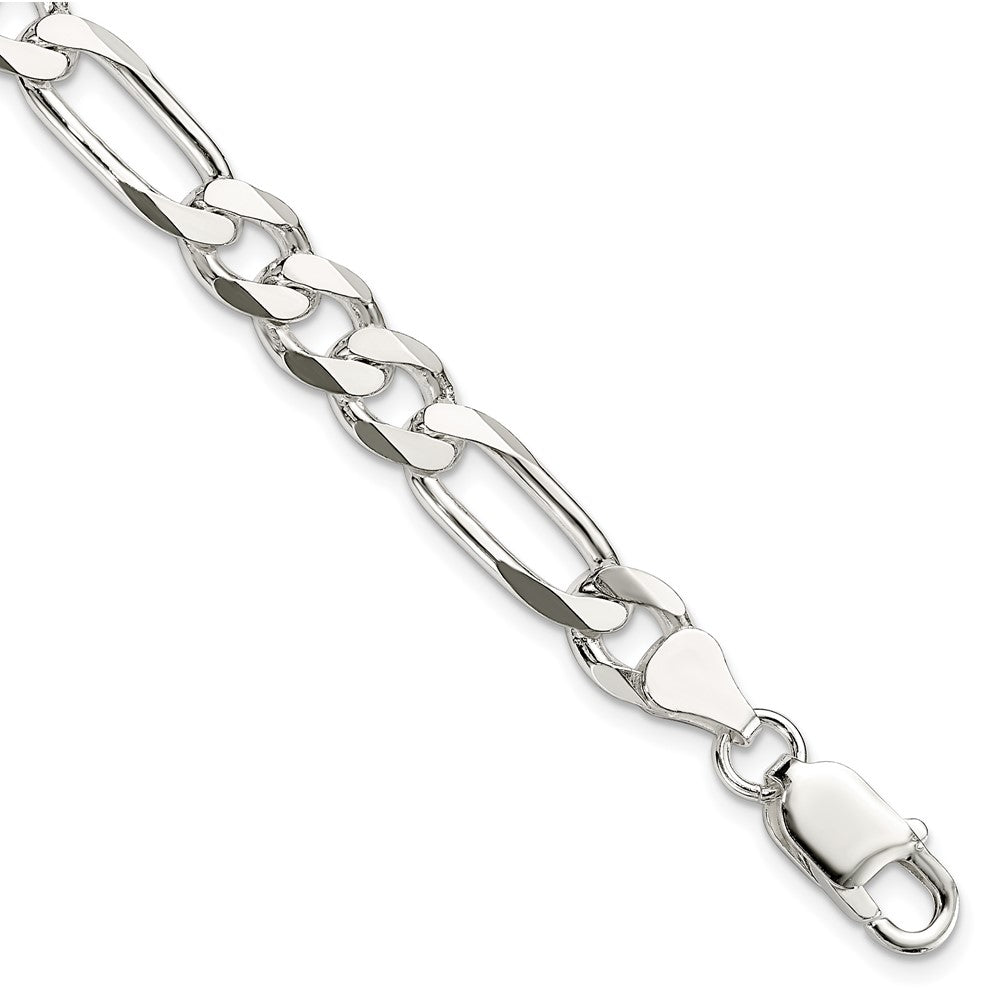 Buy Stylish 7.5mm Sterling Silver Figaro Chain | Affordable Luxury Jewelry