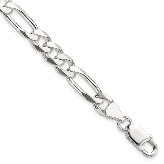 Buy Stylish 7.5mm Sterling Silver Figaro Chain | Affordable Luxury Jewelry