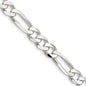 Buy Stylish 7.5mm Sterling Silver Figaro Chain - Exclusive Design for Value!-7