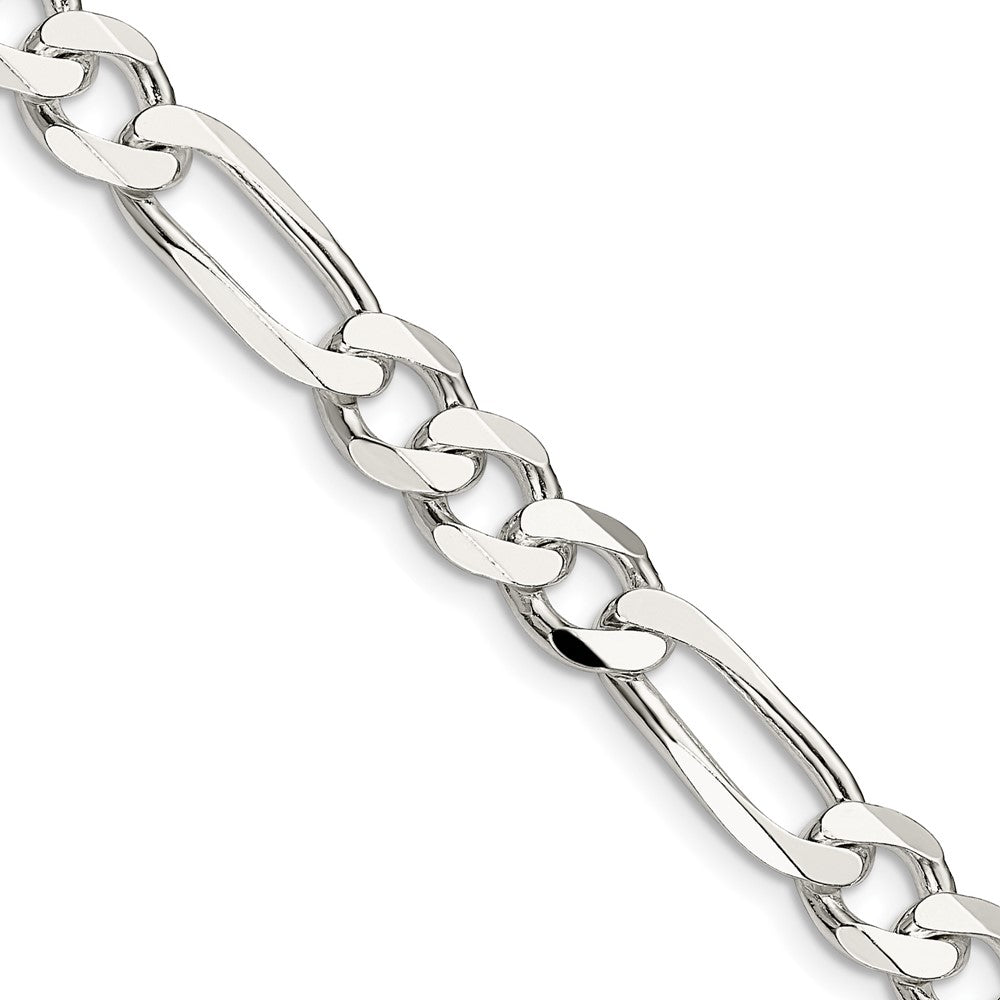 Exclusive 7.5mm Sterling Silver Figaro Chain - Stylish & Affordable Price
