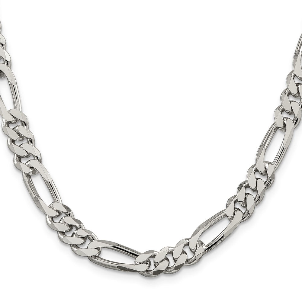 Exclusive 8mm Sterling Silver Figaro Chain - Stylish & Affordable Jewelry
