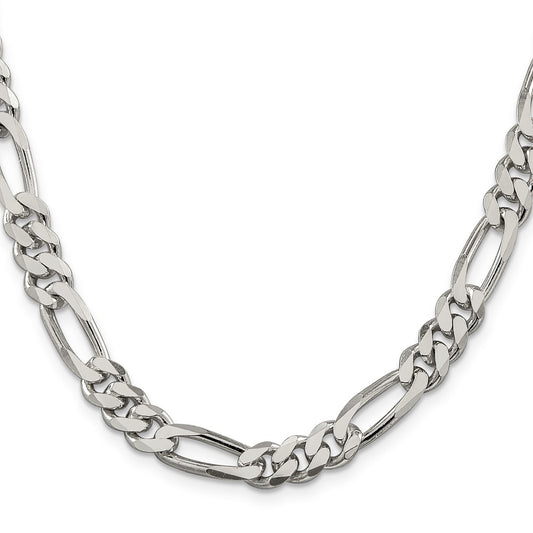 Exclusive 8mm Sterling Silver Figaro Chain - Stylish & Affordable Jewelry