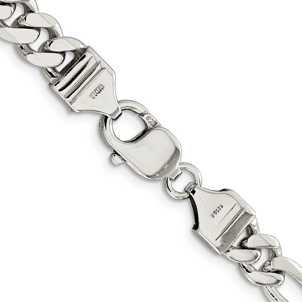 Buy Stylish 8mm Sterling Silver Figaro Chain - Luxury at an Affordable Price